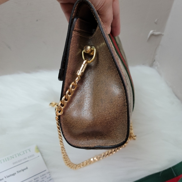 100% Authentic Gucci web sherry line clutch Bag - Picture 13 of 14